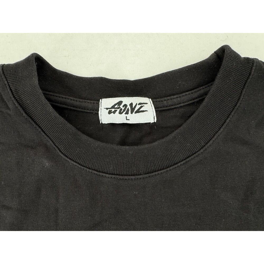 Vtg Gonz T Shirt Size Large Jeff Koones Balloon Dog Les Brown Black Grunge 90’s - Picture 4 of 9